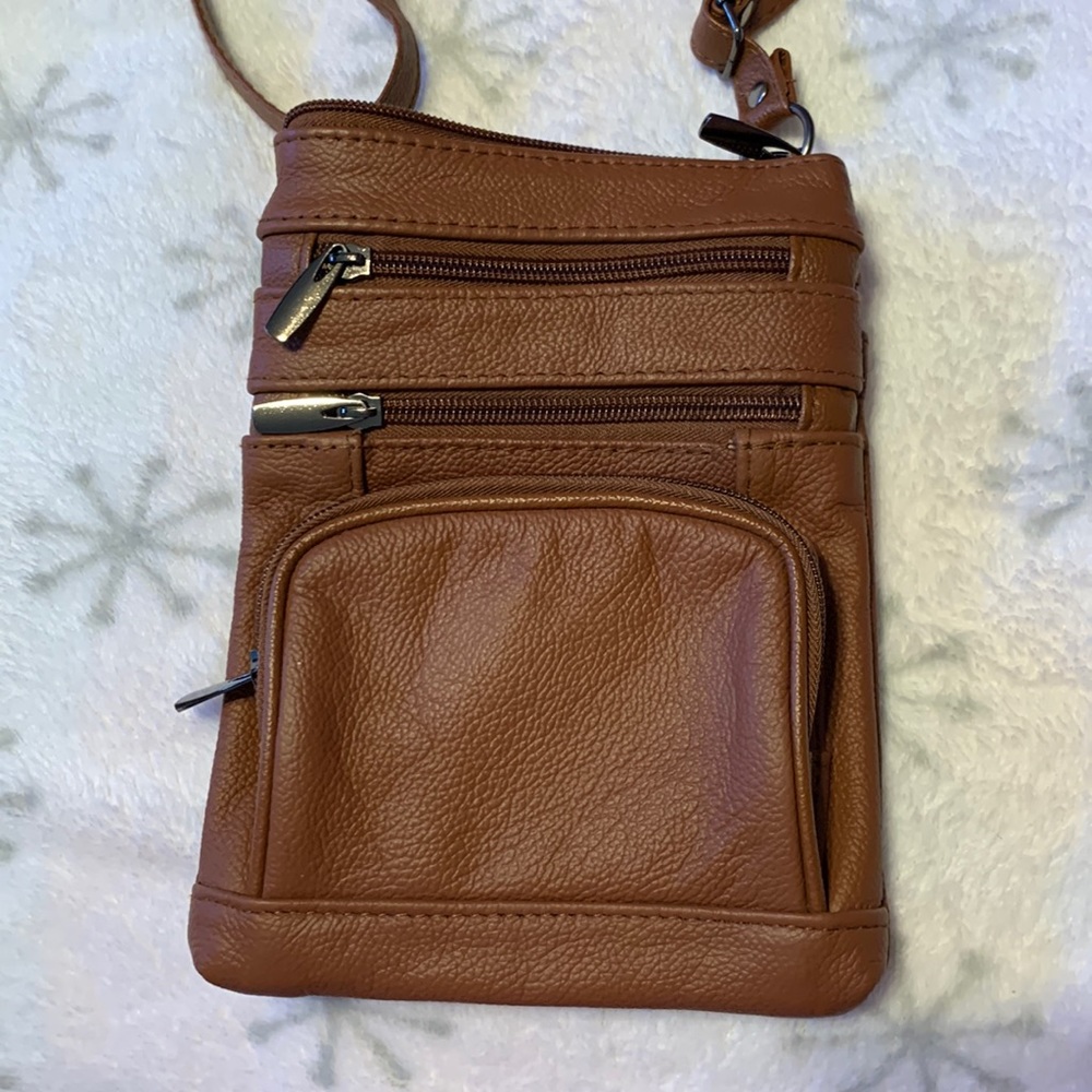 Brown over the shoulder purse